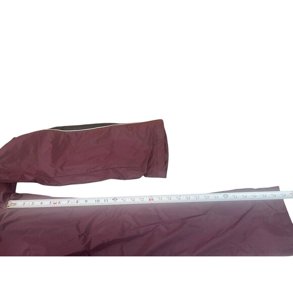 VTG Y2K Reebok Tracksuit Set Women’s L Maroon Black White Full Zip Top Pull On - Picture 16 of 16